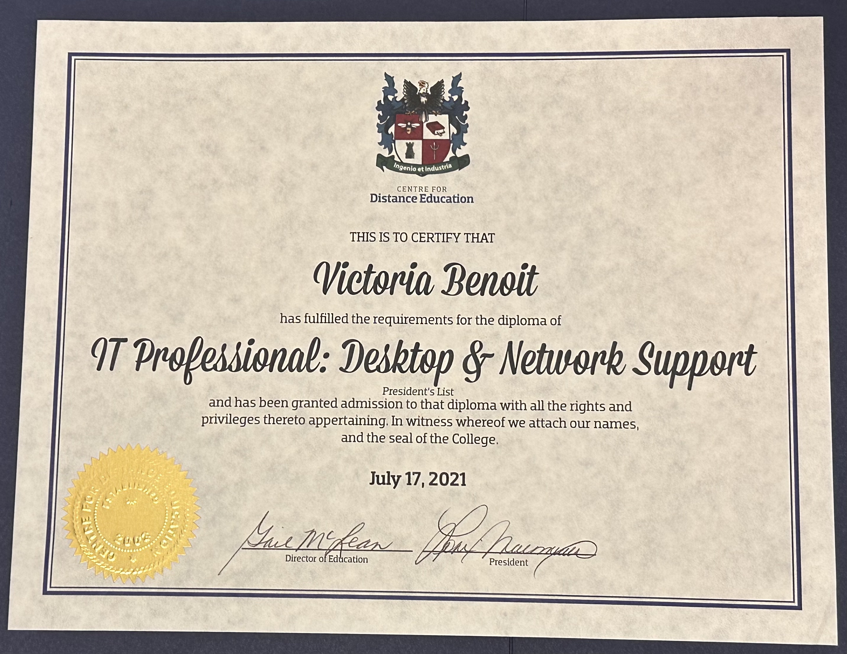 IT Professional certificate
